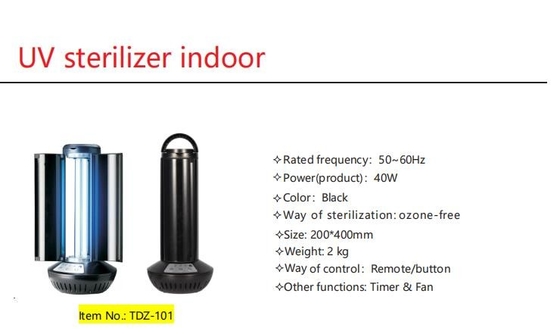 253.7nm Ziekenhuis UV-desinfectie Sterilisator UVC Lamp Virus Sanitizer
