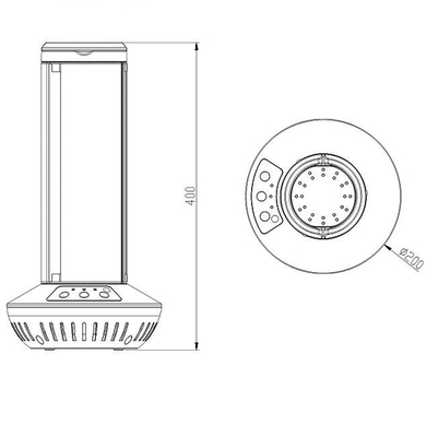 Lucht die van de de Sterilisatorventilator van het huisbureau 40w de UVdesinfectie UVC Licht desinfecteren