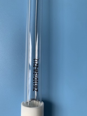 Kwarts 10W 212mm van het UVlichtbuizen van het Afvalgas van de het Dodenmijt UVC de Desinfectielamp